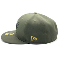 New Era ニューエラ 59FIFTY MLB ロサンゼルス・ドジャース OUR NATION FINEST ベースボールキャップ オリーブ 星条旗 Size 7 3/4 (61.5cm) 福生店