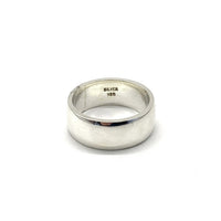 ノーブランド 8mm シルバー平打ちリング SILVER 925 Size 22号 福生店
