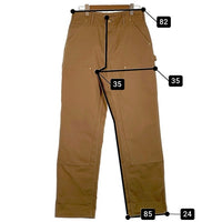 CARHARTT カーハート FIRM DUCK DOUBLE-FRONT DUNGAREE ダブルニー ペインター パンツ 106679 BRN ブラウン USA製 Size 32×32 福生店
