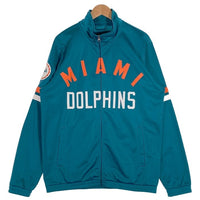 NFL MIAMI Dolphins マイアミ・ドルフィンズ フルジップ トラックジャケット マリンブルー Size L 福生店