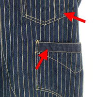 FREEWHEELERS フリーホイーラーズ UNION SPECIAL OVERALLS ウォバッシュストライプ コンダクターベスト インディゴ Size 38 福生店