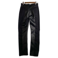 AVALONE アヴァロン 20AW 2TONE MIX PANTS 2トーンミックスパンツ フェイクレザー切替 ブラック A-20AW-DLP Size 1 福生店
