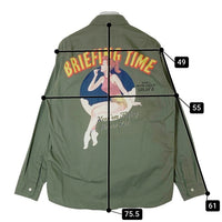 AVIREX アヴィレックス 6115125 ピンナップガール BRIEFING TIME 長袖シャツ カーキ sizeM 瑞穂店