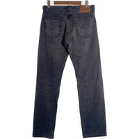 LEVI'S リーバイス ボタン裏3518 USED加工 ビッグE 赤耳 セルビッチ デニム パンツ ブラック 00501-3518 Size W32 L32 福生店