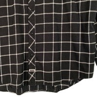 PRO CLUB プロクラブ コットン ポリエステル ボタンダウンチェックシャツ ブラック Size 4XL 福生店
