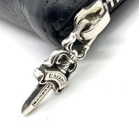 Chrome Hearts クロムハーツ REC F BSフレア ラウンドファスナー レザーウォレット 財布 ブラック SV925 福生店