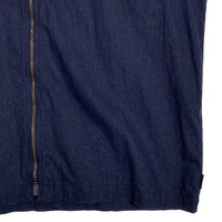 FRESHJIVE フレッシュジャイブ TRABAJERO SHIRT ジップアップ コットンシャツ 半袖 ネイビー ワンポイント刺繡 サザビーリーグ Size L 福生店