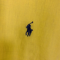 Polo by Ralph Lauren ポロラルフローレン CURHAM リネン コットン オープンカラーシャツ 半袖 イエロー Size L 福生店