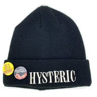 HYSTERIC GLAMOUR ヒステリックグラマー ロゴ刺繡 ビーニー アクリルニットキャップ ブラック 02193QH02 福生店