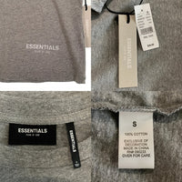 FOG ESSENTIALS エッセンシャルズ リフレクティブロゴプリント Tシャツ 裾 バックプリント グレー Size S 福生店