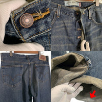 Levi's リーバイス 567 Loose Boot Cut ルーズブーツカット デニムパンツ インディゴ ボタンフライ メキシコ製 Size 34×34 福生店