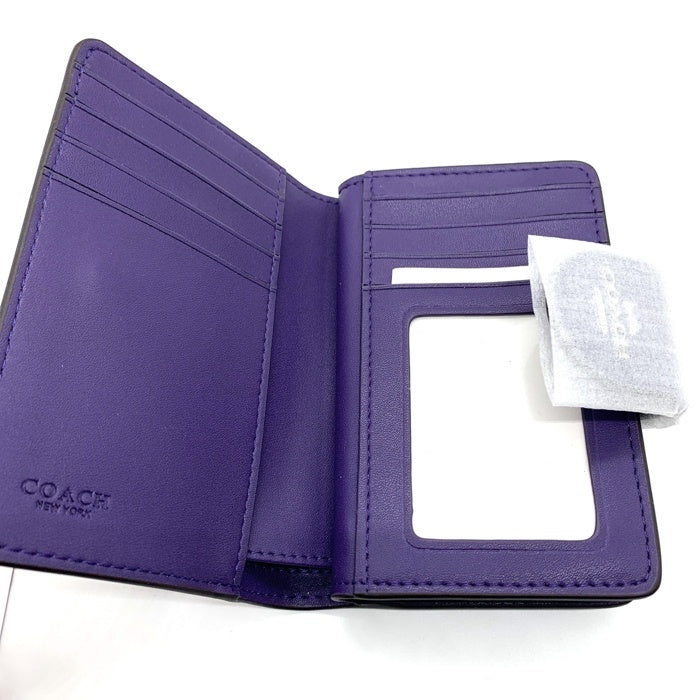 ★ COACH ★ ロゴ付き 折りたたみ財布【多色在庫】-177- COACH コーチ 財布 レディース 二つ折り財布 レザー フローラル