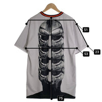 FOR THE HOMIES MF DOOM ドゥーム プリント メッシュTシャツ リバーシブル ホワイト ブラック Size M 福生店