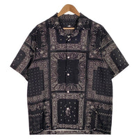 THE NORTH FACE ノースフェイス ザ ノースフェイス CLIMBING SUMMER SHIRT バンダナ柄 サマーシャツ 半袖 ブラック NR21931 Size XL 福生店