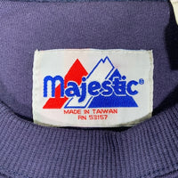 90's majestic マジェスティック Newyork Yankees ニューヨーク ヤンキース クルーネック スウェット ネイビー Size L 福生店