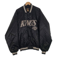 90's Majestic マジェスティック NHL Los Angeles Kings ロサンゼルスキングス キルティング スタジャン ブラック Size XL 福生店