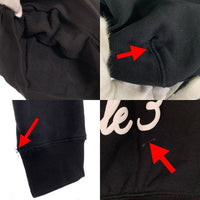 1piu1uguale3 ウノピュウノウグァーレトレ BIG LOGO PARKA バック発泡ロゴプリント プルオーバースウェットパーカー ブラック MRB500 Size V (5) 福生店