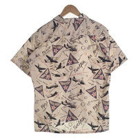 BUZZ RICKSONS バズリクソンズ 第12空軍 プリント オープンカラーシャツ 半袖 オフホワイト BR39323 Size L 福生店