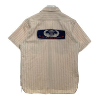 BUZZ RICKSONS バズリクソンズ ストライプ ワークシャツ 半袖 生成り Size 15-15 1/2 瑞穂店