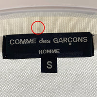 COMME des GARCONS HOMME コムデギャルソンオム ストライプ パッチワーク 半袖ポロシャツ ホワイト sizeS 瑞穂店