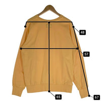 THE NORTH FACE PURPLE LABEL ノースフェイス パープルレーベル 10oz Mountain Crew Neck Sweat クルーネックスウェットトレーナー イエロー NT6303N Size L 福生店