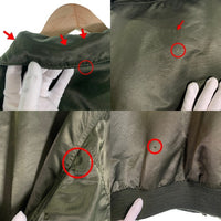 ~90's Sportsmaster スポーツマスター フライトジャケット オリーブ 中綿 ワッペン USA製 IDEAL Size XXL 福生店