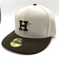 NEWERA ニューエラ HOUSTON ASTROS ヒューストンアストロズ 45th Anniversary 59FIFTY ベースボールキャップ サイドパッチ ブラウン ベージュ Size 7 5/8 (60.6cm) 福生店
