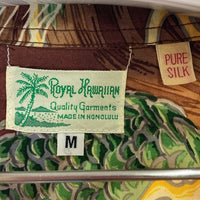 SUN SURF サンサーフ SS30692 SILK S/S SPECIAL EDITION ROYAL HAWAIIAN DRAGON アロハシャツ ブラウン sizeM 瑞穂店