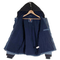 SUPREME シュプリーム 25AW Dickies ディッキーズ Cordura Hooded Work Jacket コーデュラフーデッドワークジャケット デニム ナイロン切替 ブラック ライトブルー Size XL 福生店