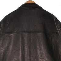 M エム used wash leather car coat ユーズドウォッシュ レザーカーコート ジャケット 中綿 ブラック M-JK-07 Size F 福生店