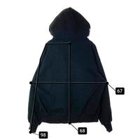 Subciety サブサエティ SUBcrew エンブロイダリー プルオーバーパーカー ブラック sizeL 瑞穂店