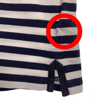 MONCLER モンクレール POLO SHIRT ボーダー ワッペン ポロシャツ ホワイト ネイビー Size M 福生店