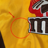 CHASE AUTHENTICS チェイス NASCAR M&M's レーシングジャケット イエロー ブラウン ワッペン リブ Size 2XL 福生店
