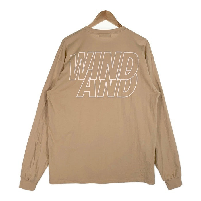 WIND AND SEA ウィンダンシー 24SS SEA Of L/S Tee プリント ロングスリーブTシャツ ベージュ  WDS-O-SIG-24-Q3-CS-01 Size XL 福生店