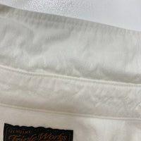 Triple Works トリプルワークス マチ付き ワークシャツ 長袖 コットン ホワイト アイアンハート Size M 瑞穂店