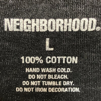 NEIGHBORHOOD ネイバーフッド ロゴプリント Tシャツ ブラック sizeL 瑞穂店