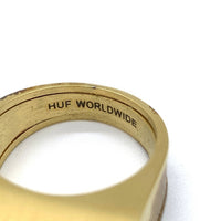 HUF ハフ CIRCLE H STASH RING サークルスタッシュリング フェイクゴールド Size 22号 福生店