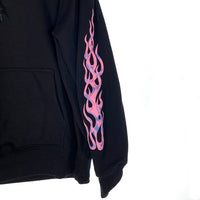 HIDE AND SEEK ハイドアンドシーク DUSTYCHAMP ダスティチャンプ Flame Hooded Sweat Shirt フレイム プルオーバースウェットパーカー ブラック Size M 福生店