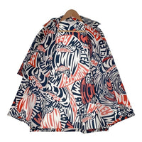 MONCLER モンクレール CAMICIA SHIRTS 総柄プリント ショートスリーブシャツ 袖ワッペン ホワイト レッド ネイビー Size L 福生店