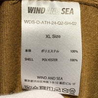 WIND AND SEA ウィンダンシー 24SS Brushed Leopard Open Collar Shirt ブラッシュ レオパード オープンカラーシャツ ブラウン Size XL 福生店