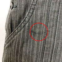 PPFM ピーピーエフエム ヒッコリーストライプ サロペット ブラック sizeM 瑞穂店