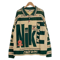 NIKE ナイキ CPFM カクタスプラントフリーマーケット Long Sleeve Polo ロングスリーブポロシャツ グリーン アイボリー DA2592-397 Size XL 福生店