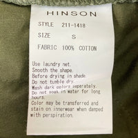 HINSON ヒンソン 211-1418 イージーカーゴパンツ オリーブ sizeS 瑞穂店