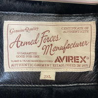AVIREX アヴィレックス 6181072 MOUTON BOMMER JACKET B-3 ブラック size2XL 瑞穂店