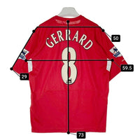 Reebok リーボック リヴァプール 04-05 ホーム ユニフォーム スティーブン・ジェラード レッド sizeL 瑞穂店