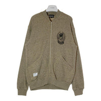 Schott ショット SALT AND PEPPER ZIP SWEAT EAGLE AND RIBBON ソルト アンド ペッパー イーグル アンド リボン ベージュ sizeL 瑞穂店