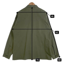 70's U.S.ARMY 米陸軍 OG-507 ユーティリティシャツ オリーブ 77年会計 Size L 相当 福生店