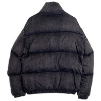 DIESEL ディーゼル 24AW Faded Denim Puffer Jacket フェイデッド デニム パファー ジャケット 中綿ジャケット ブラック A16077 Size 48 福生店