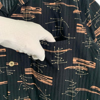 STAR OF HOLLYWOOD スターオブハリウッド ドビーコットン オープンカラーシャツ 半袖 ブラック SH39320 Size L 福生店