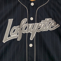 LFYT エルエフワイティー 20TH ANNIVERSARY BASEBALL SHIRT ストライプ ベースボールシャツ ネイビー 半袖 ラファイエット Size XXL 福生店